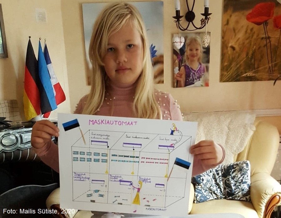 Greta oma leiutisega aastal 2020