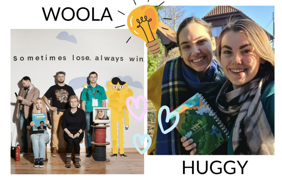 pildil inimesed istumas ja seismas