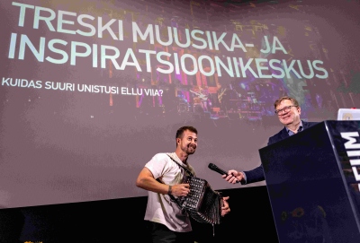 Jalmar Vabarna ja Hando Sinisalu esinemas Mikro SÜDI konverentsil